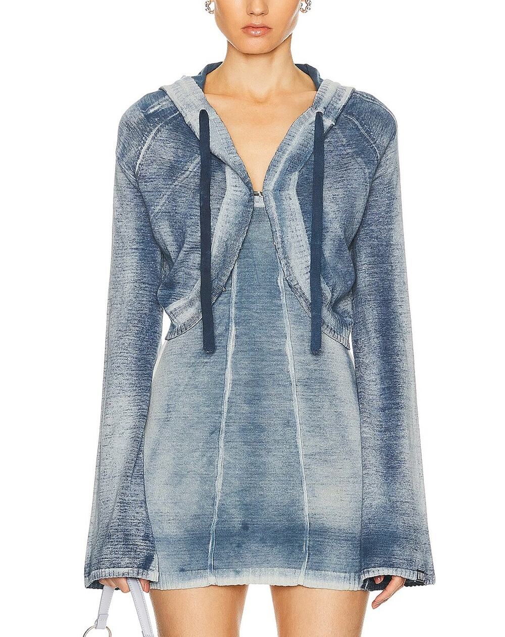 Knwls Cropped Blue Enyo Cardigan Size XS NWT